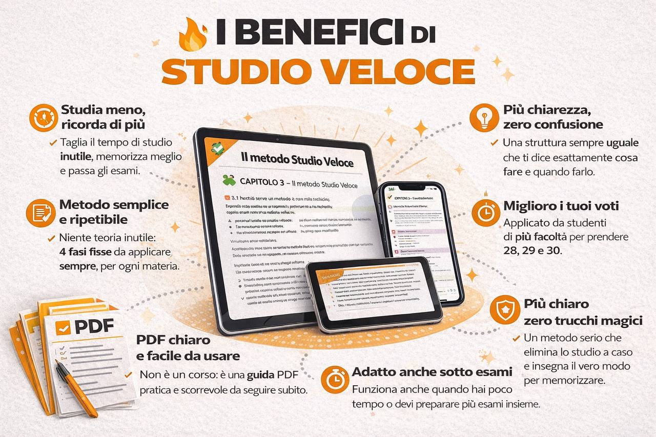 StudioVeloce™  Guida pratica per ottimizzare lo studio