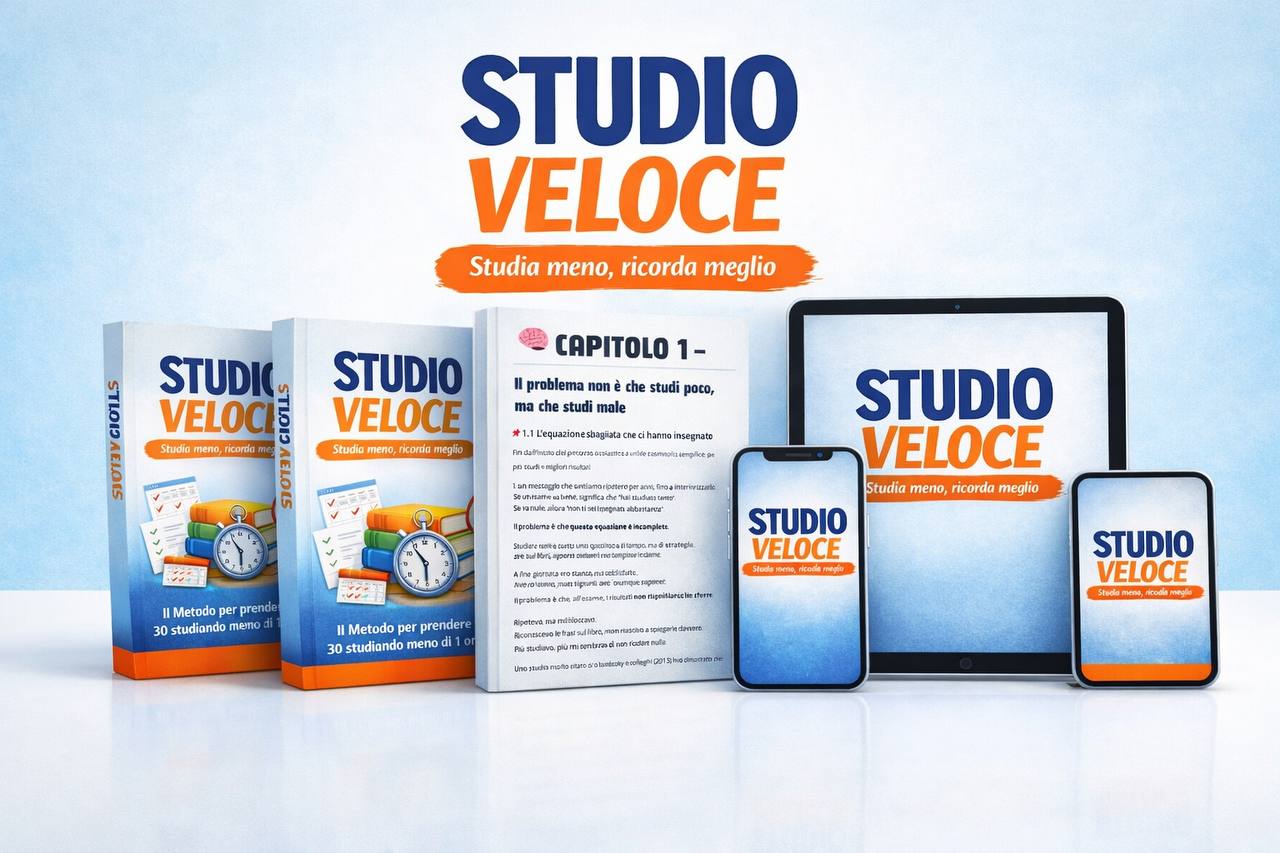 StudioVeloce™: Prepara un Esame da 30L in 7 giorni senza impazzire